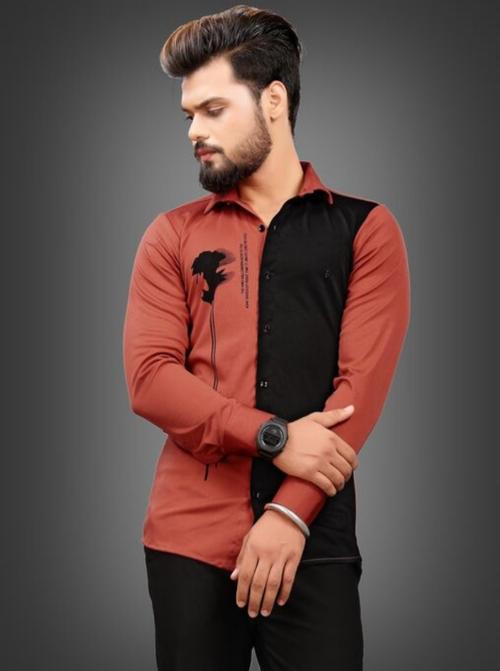 orange cotton shirt - 17953771 - Very Small Image - 1