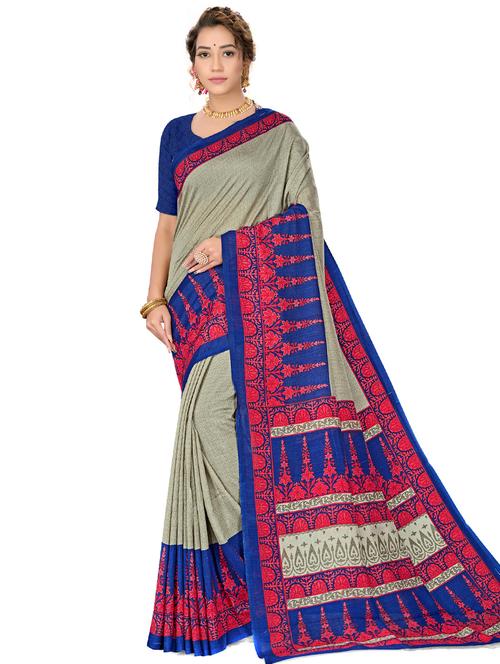 floral printed saree - 17953916 - Very Small Image - 1