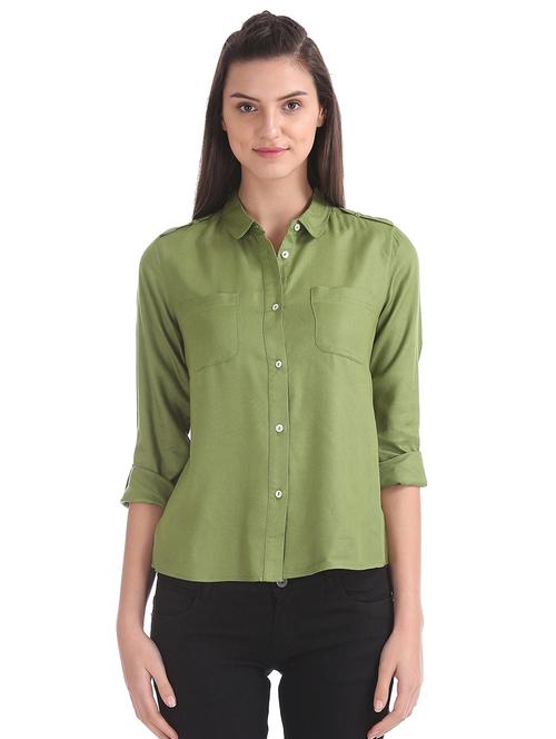 pocket patch solid shirt - 17954460 - Very Small Image - 1