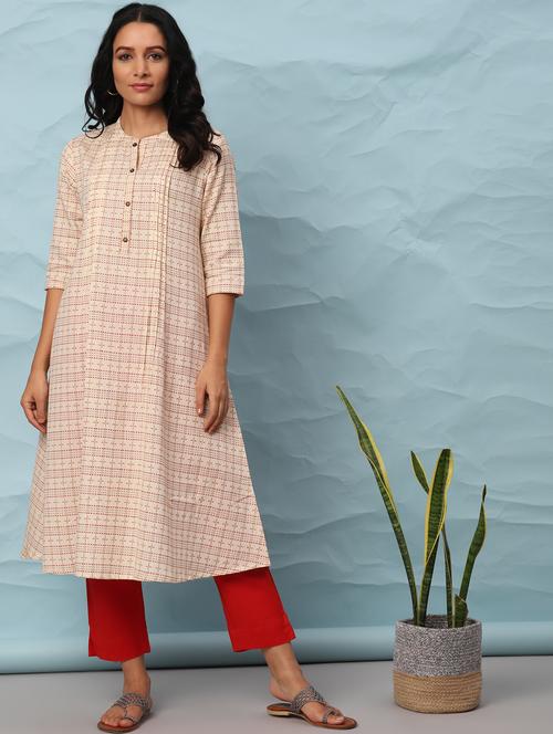 printed a-line kurta - 17954754 - Very Small Image - 1