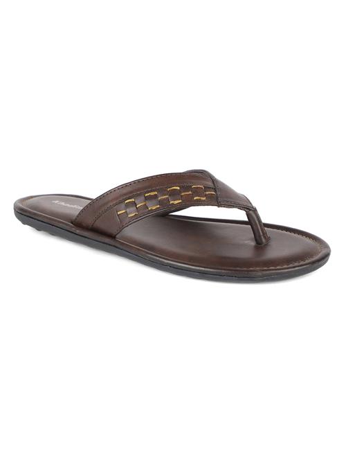brown synthetic & mesh slip on slippers - 17956197 - Very Small Image - 1