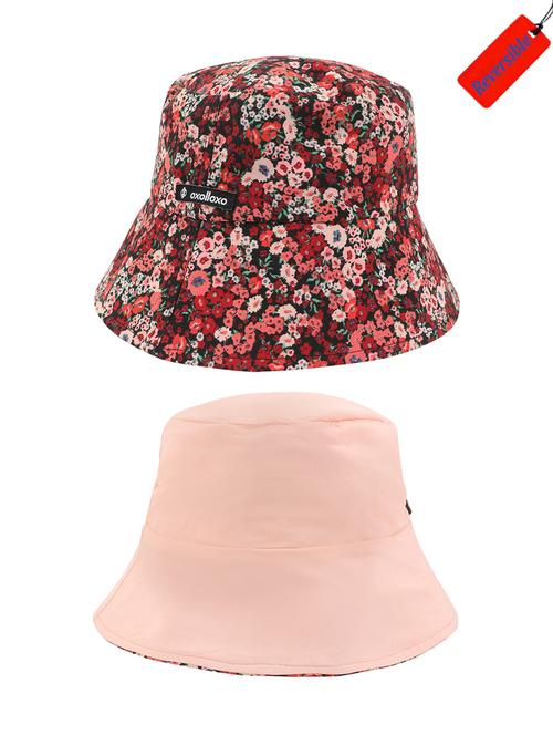 multi colored printed reversible women summer hat - 17956226 - Very Small Image - 1