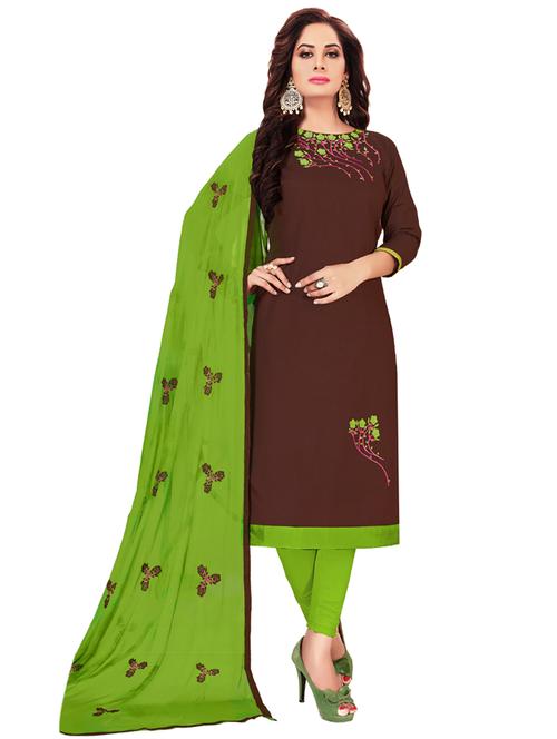 embroidered unstitched suit set - 17956581 - Very Small Image - 1