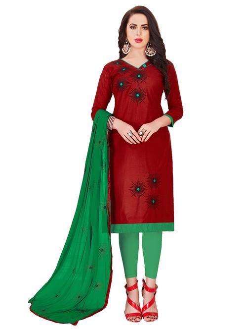 embroidered unstitched suit set - 17956587 - Very Small Image - 1