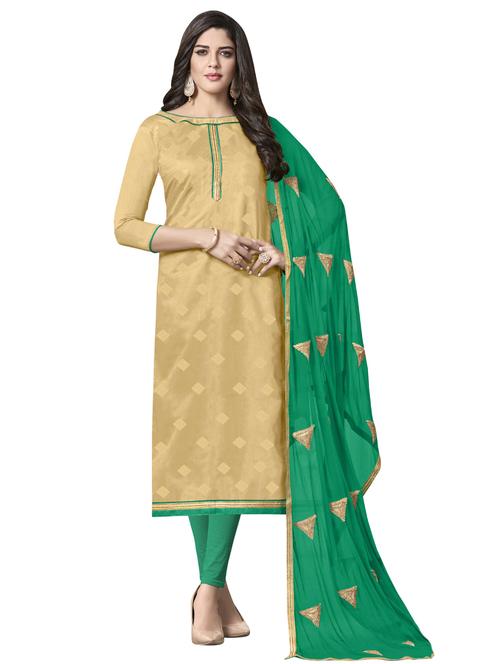 jacquard work unstitched suit set - 17956602 - Very Small Image - 1