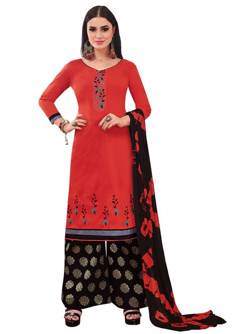 embroidered unstitched suit set - 17956609 - Very Small Image - 1