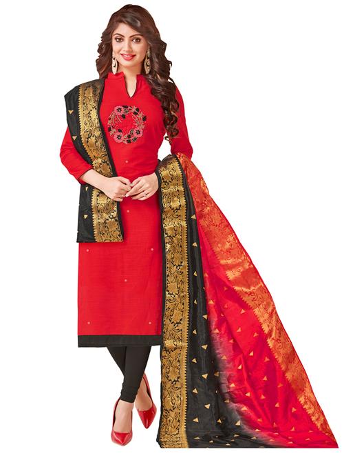 embellished unstitched suit set - 17956612 - Very Small Image - 1