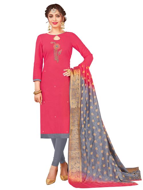 embellished unstitched suit set - 17956622 - Very Small Image - 1