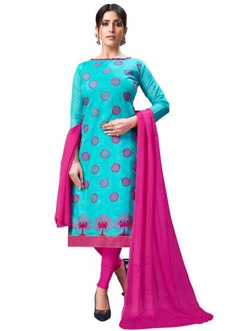embroidered unstitched suit set - 17956625 - Very Small Image - 1