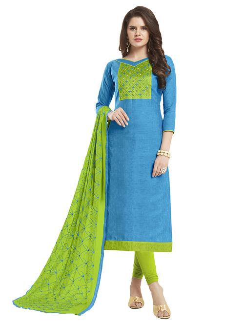 embroidered unstitched suit set - 17956670 - Very Small Image - 1