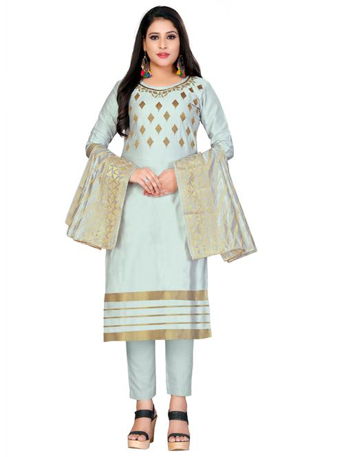 embroidered unstitched suit set - 17956724 - Very Small Image - 1
