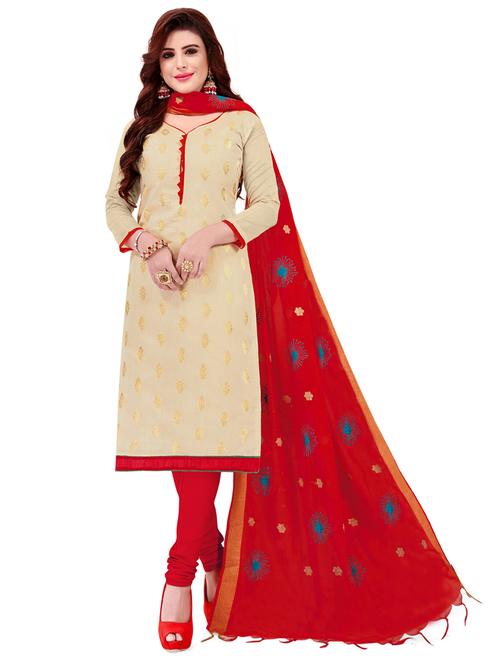 jacquard work unstitched suit set - 17956761 - Very Small Image - 1