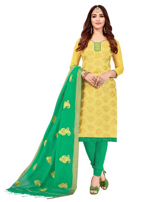 jacquard work unstitched suit set - 17956762 - Very Small Image - 1