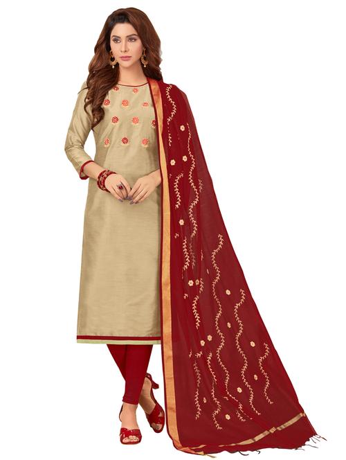 embroidered unstitched suit set - 17956764 - Very Small Image - 1