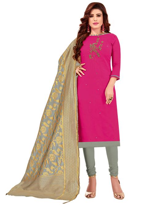 embroidered unstitched suit set - 17956774 - Very Small Image - 1