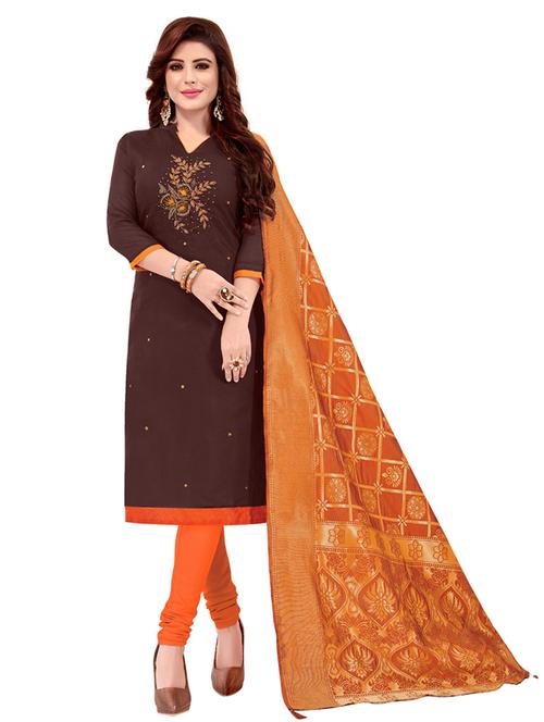 embroidered unstitched suit set - 17956778 - Very Small Image - 1