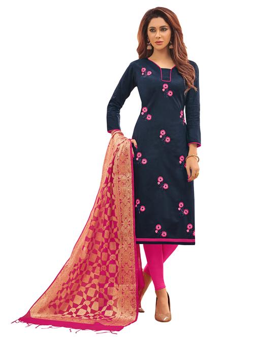 embroidered unstitched suit set - 17956793 - Very Small Image - 1