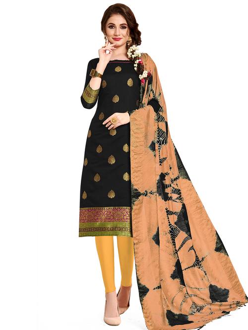 jacquard work unstitched suit set - 17956802 - Very Small Image - 1