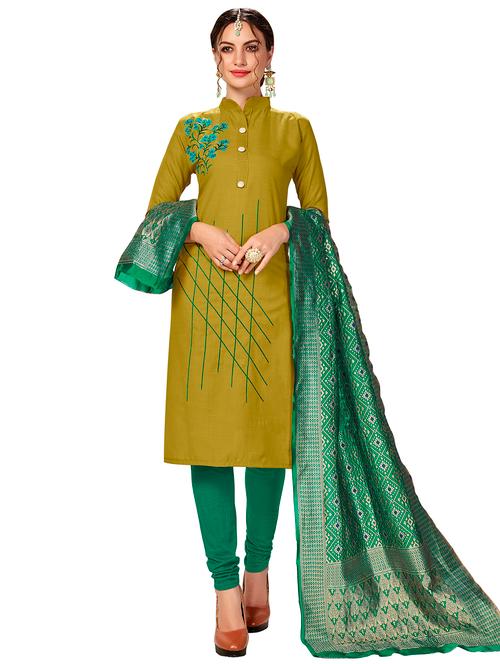 embroidered unstitched suit set - 17956814 - Very Small Image - 1