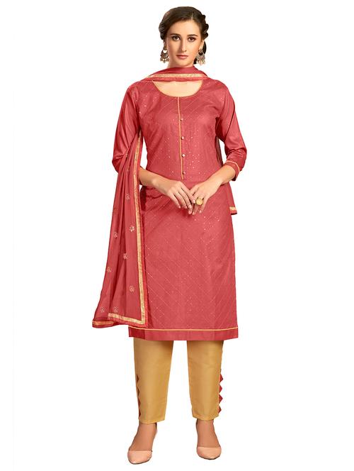 embroidered unstitched suit set - 17956862 - Very Small Image - 1