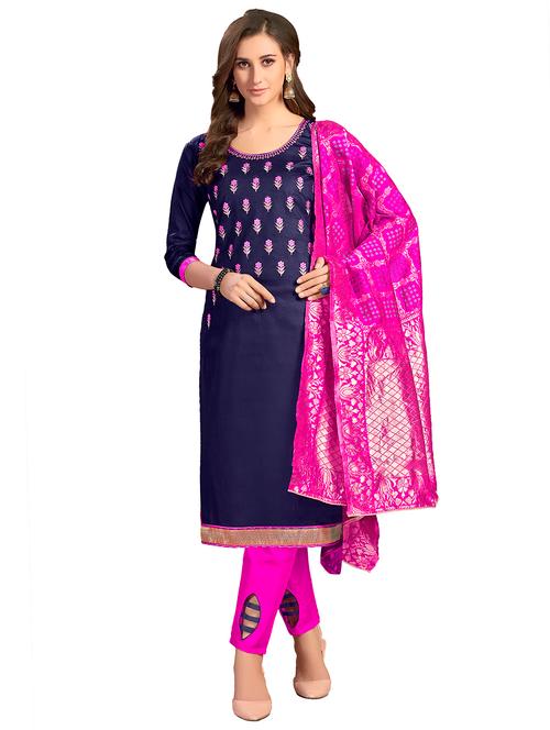 embroidered unstitched suit set - 17956868 - Very Small Image - 1