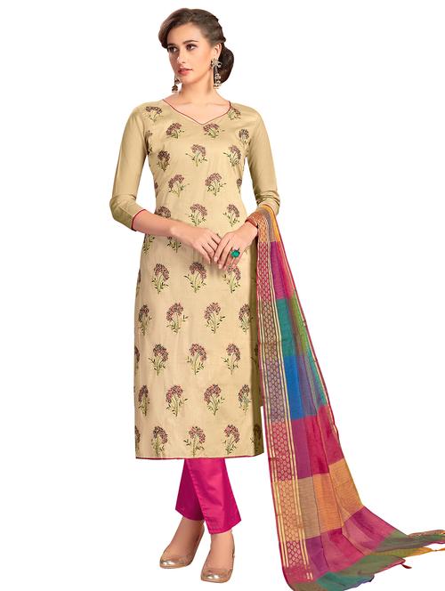 embroidered unstitched suit set - 17956873 - Very Small Image - 1