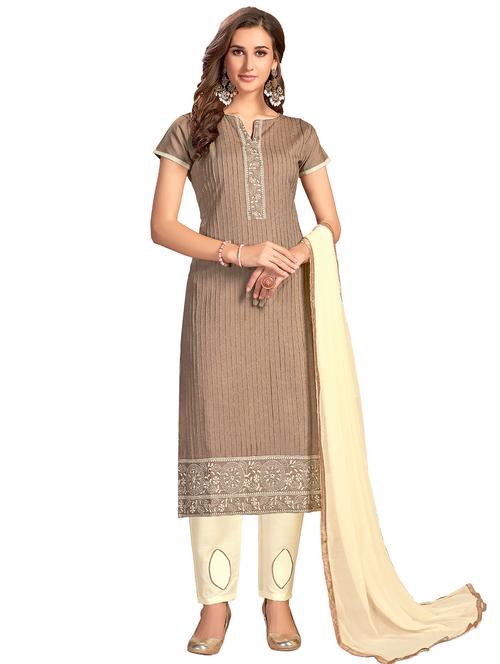 embroidered unstitched suit set - 17956875 - Very Small Image - 1