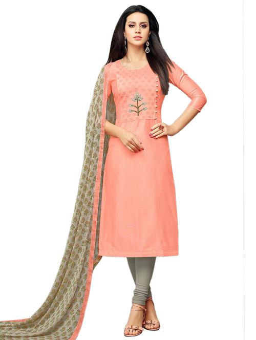 embroidered unstitched suit set - 17956898 - Very Small Image - 1