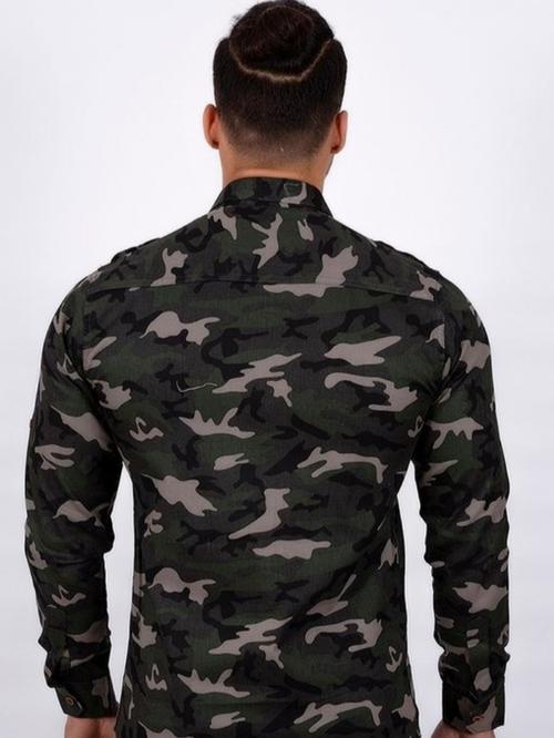 green cotton shirt - 17957772 - Very Small Image - 1