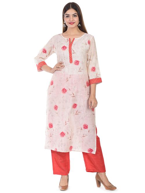 printed kurta palazzo set - 17958428 - Very Small Image - 1