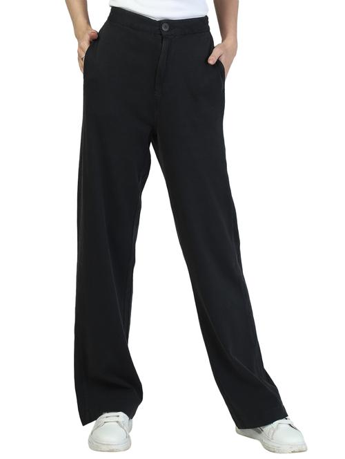 high rise flat front trouser - 17958486 - Very Small Image - 1