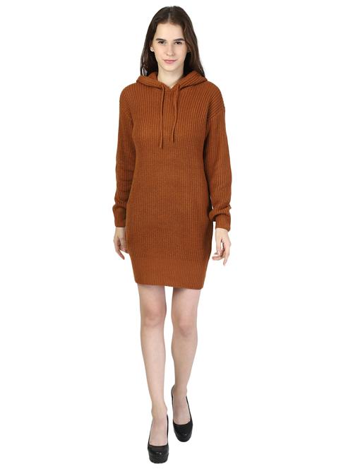 hooded neck sheath dress - 17958492 - Very Small Image - 1