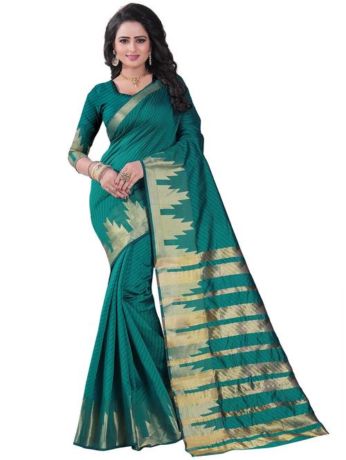 jacquard work woven saree with blouse - 17958655 - Very Small Image - 1