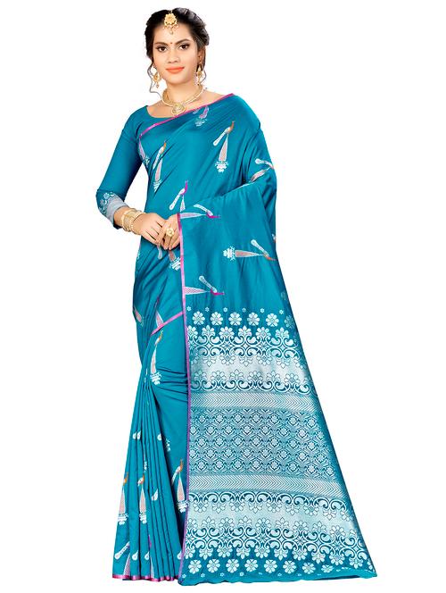 jacquard work woven saree - 17958741 - Very Small Image - 1