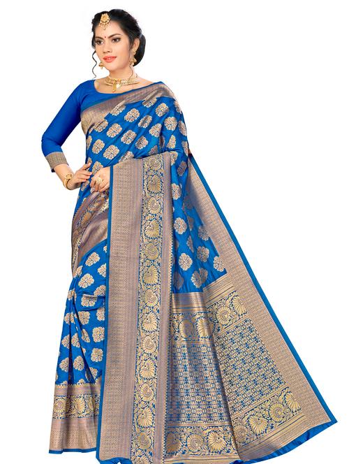 jacquard work woven saree - 17958774 - Very Small Image - 1