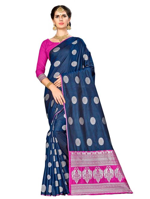 jacquard work woven saree - 17958809 - Very Small Image - 1