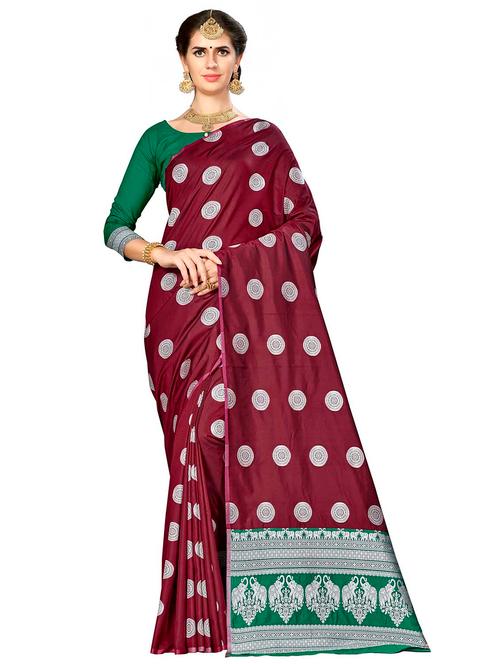 jacquard work woven saree - 17958811 - Very Small Image - 1