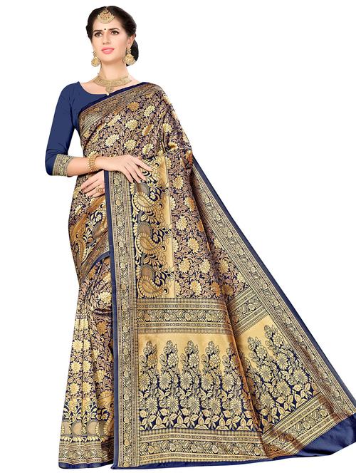jacquard work woven saree - 17958815 - Very Small Image - 1