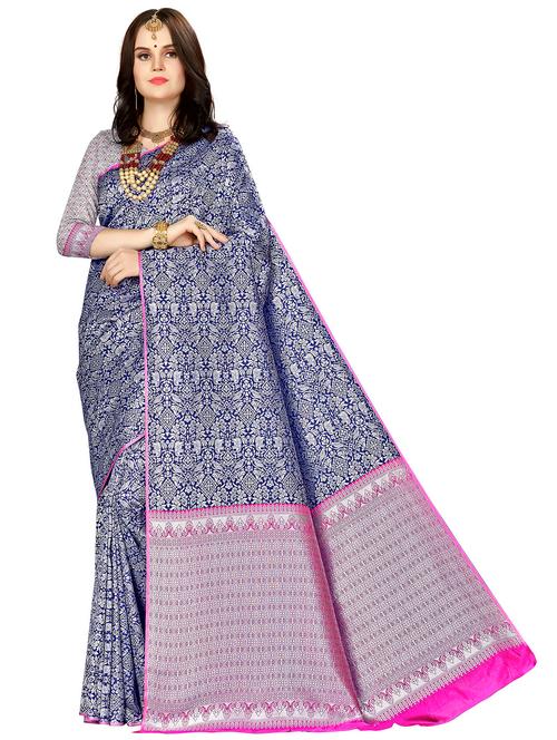 jacquard work woven saree - 17958827 - Very Small Image - 1