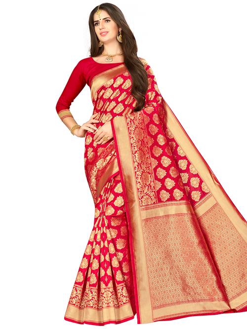 jacquard work woven saree - 17958840 - Very Small Image - 1