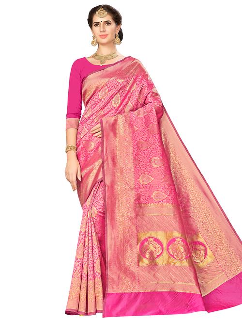 jacquard work woven saree - 17958903 - Very Small Image - 1