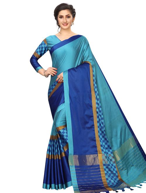 solid woven saree - 17958982 - Very Small Image - 1