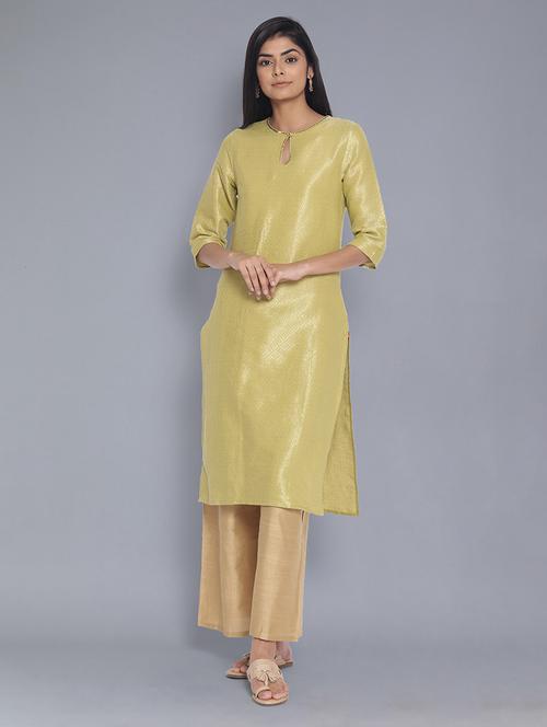 solid straight kurta - 17960381 - Very Small Image - 1