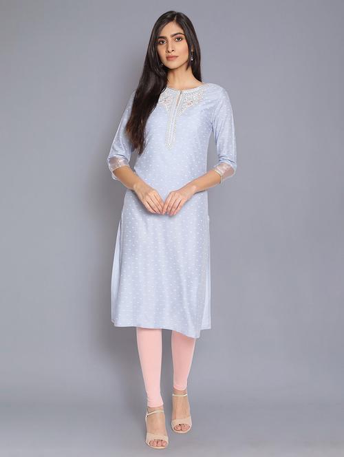 women's straight kurta - 17960407 - Very Small Image - 1