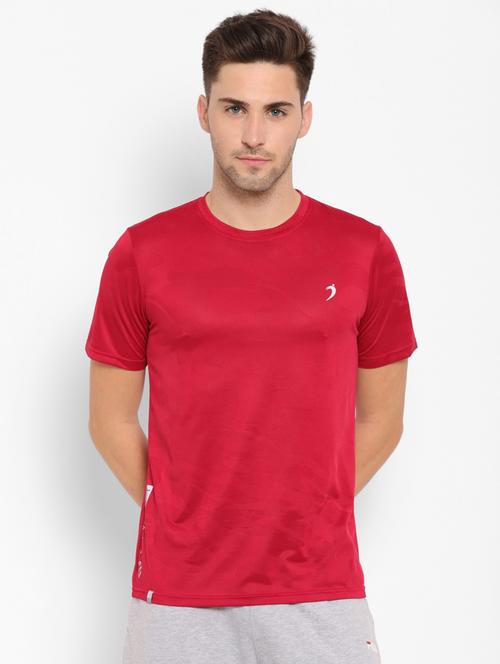 red self design t-shirt - 17960516 - Very Small Image - 1