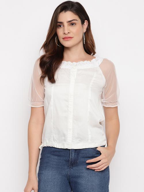 raglan sleeved solid top - 17961037 - Very Small Image - 1