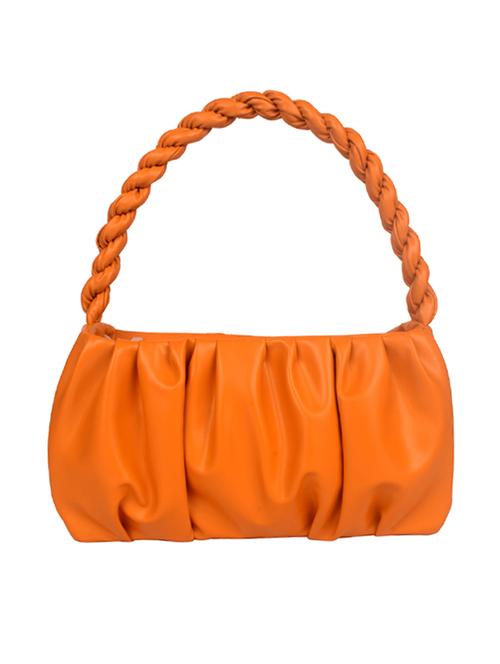 yellow leatherette (pu) handbag - 17961056 - Very Small Image - 1