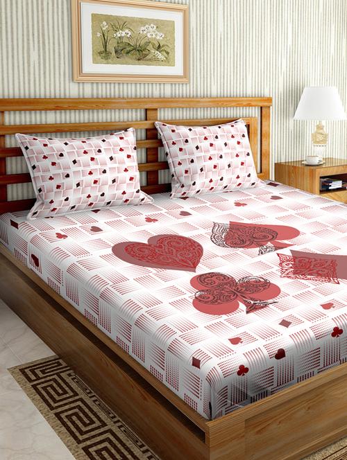 red cotton bedsheet - 17961238 - Very Small Image - 1