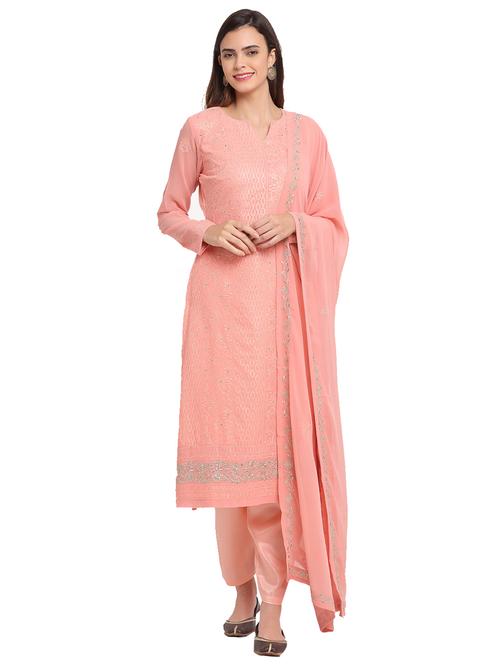 embroidered unstitched suit set - 17961273 - Very Small Image - 1