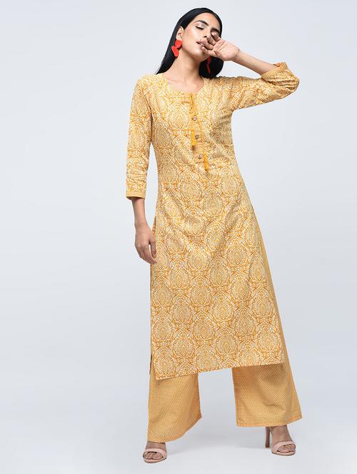 printed straight kurta - 17962029 - Very Small Image - 1